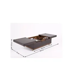 Stolik kawowy BAR GLOBETROTTER 120 cm brązowy*KARE Clearance