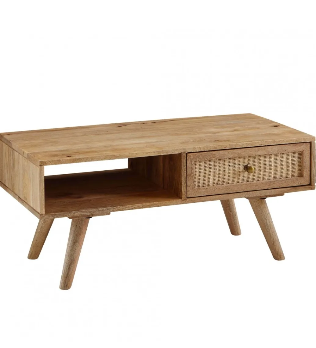 Stolik kawowy BELIZE 90 cm drewno mango*WOHNLING, GERMANY