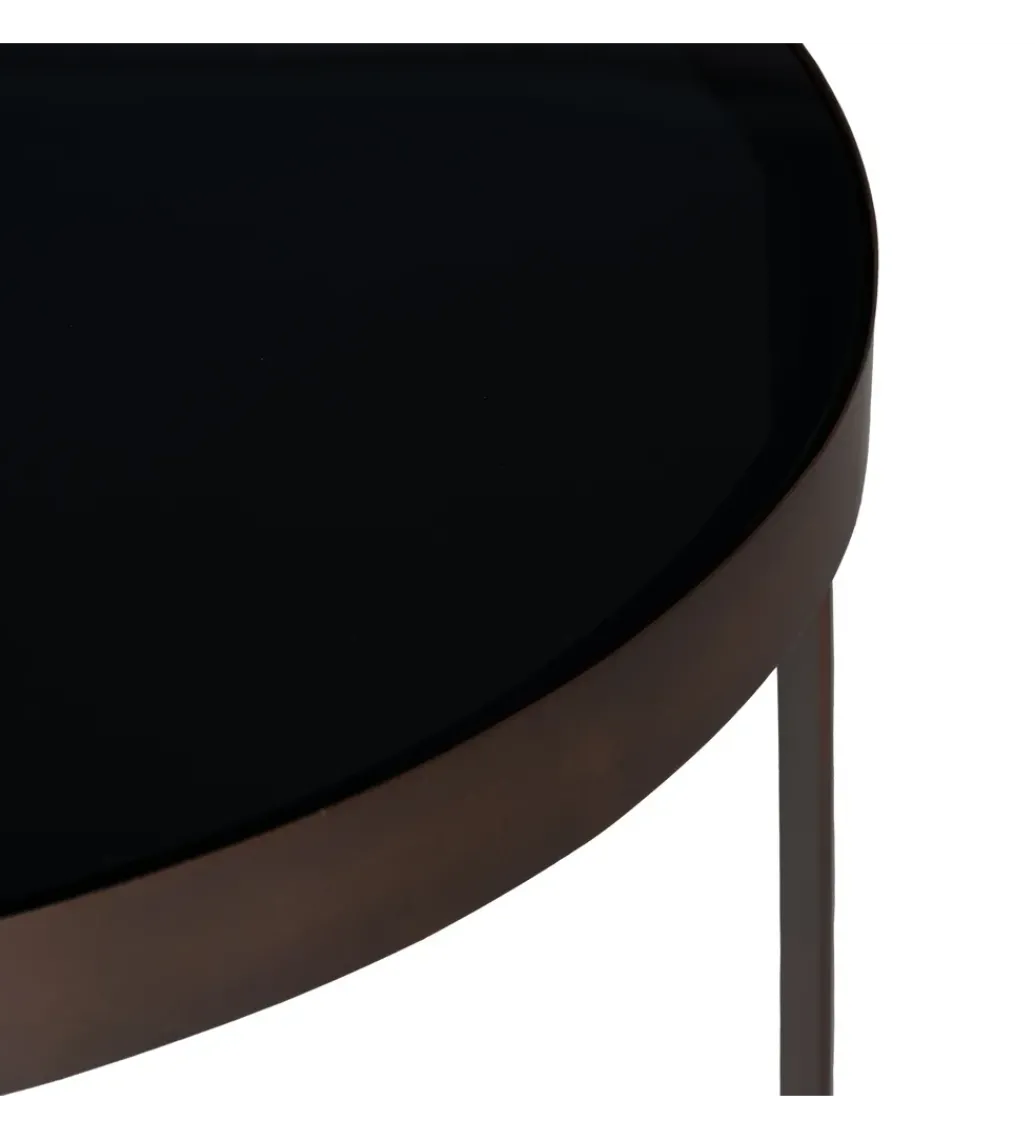 Stolik kawowy boczny ADESOM 50 cm ciemnobrązowy*Zona-Design Sale