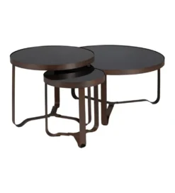 Stolik kawowy boczny ADESOM 50 cm ciemnobrązowy*Zona-Design Sale