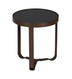 Stolik kawowy boczny ADESOM 45 cm ciemnobrązowy*Zona-Design Outlet