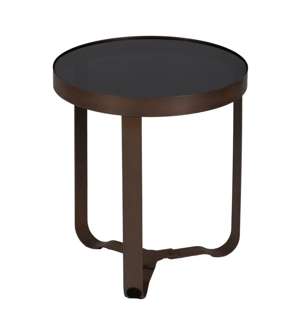 Stolik kawowy boczny ADESOM 45 cm ciemnobrązowy*Zona-Design Outlet