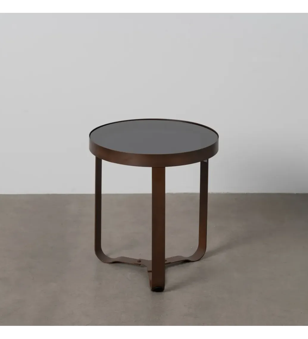 Stolik kawowy boczny ADESOM 45 cm ciemnobrązowy*Zona-Design Outlet