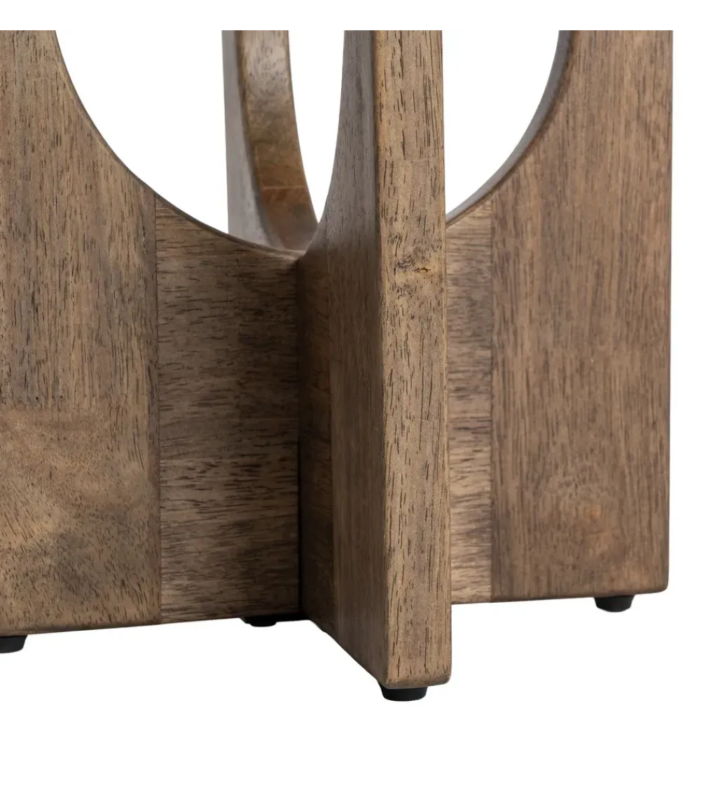 Stolik kawowy boczny AMY drewno kauczuk*Zona-Design Outlet