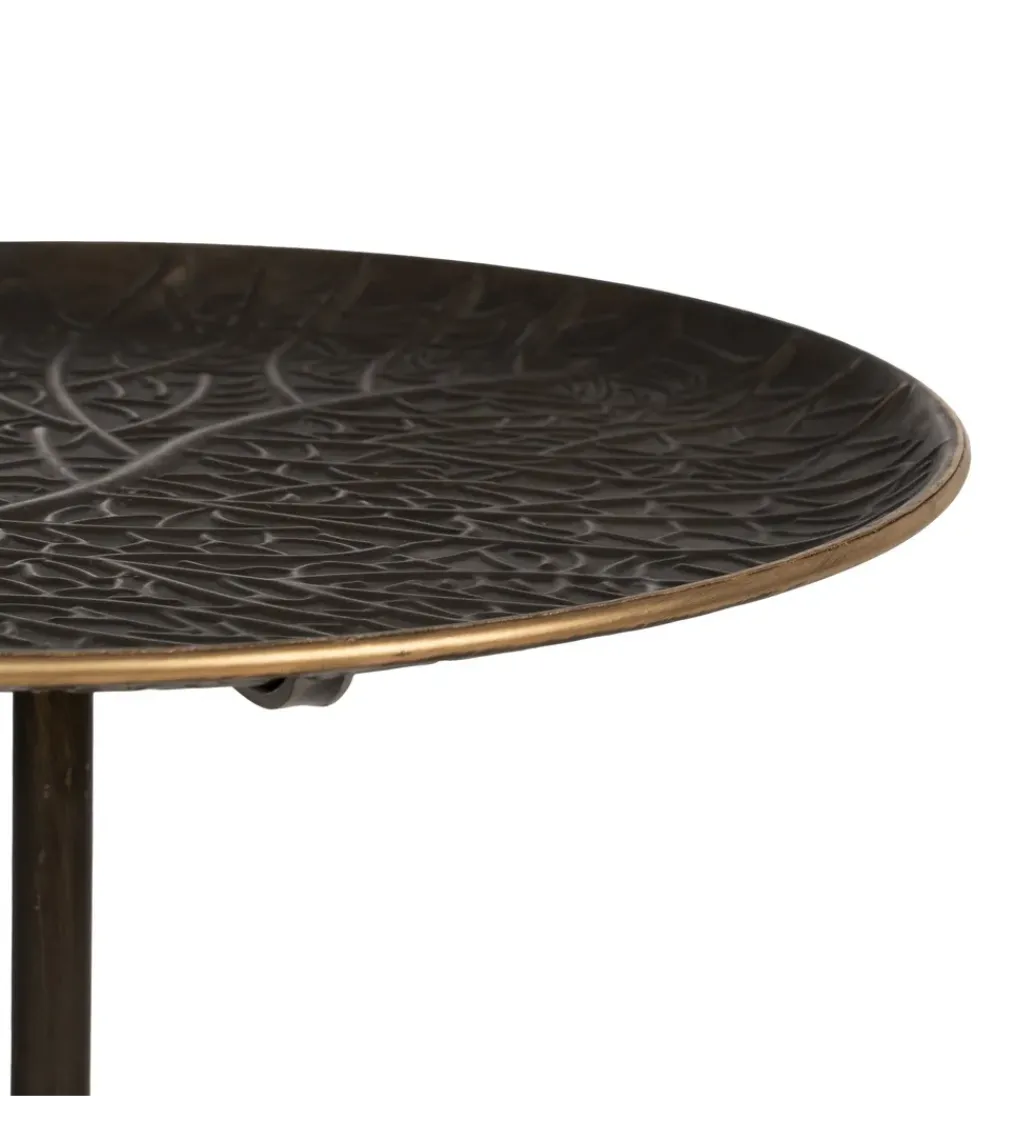 Stolik kawowy boczny AROTONI 71 cm antyczne złoto*Zona-Design Sale