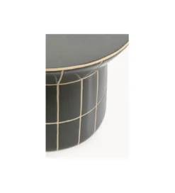 Stolik kawowy boczny BLISS TILE RIM 38 cm niebieski*KARE New