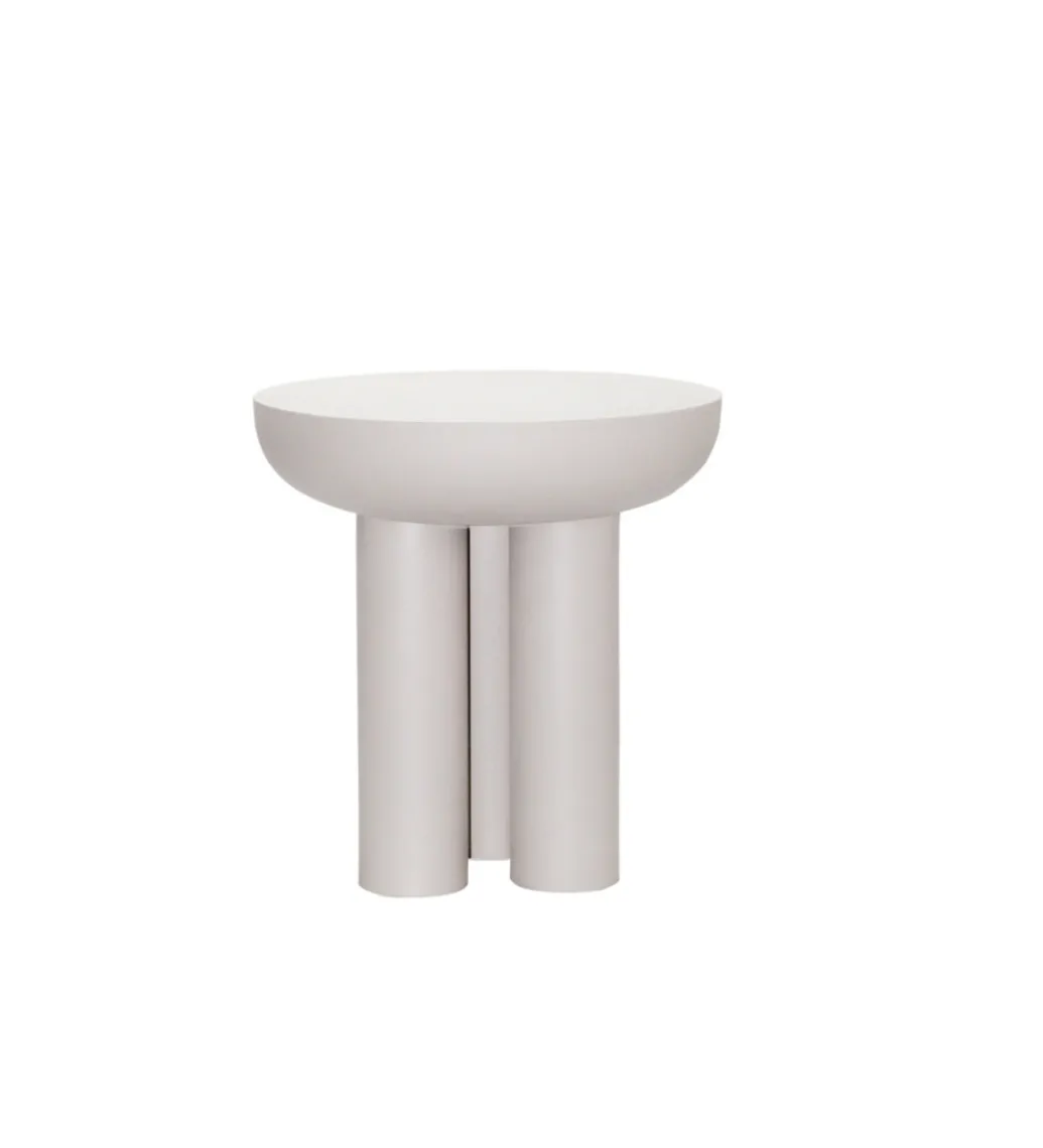 Stolik kawowy boczny BRIX JEZ OFF 45 cm biały*LF-Design New