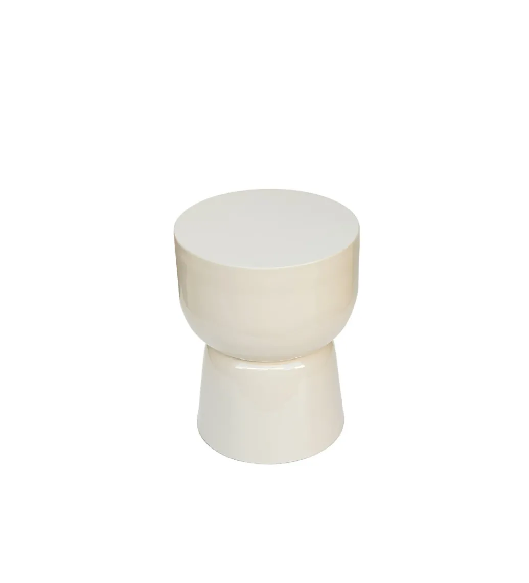 Stolik kawowy boczny BRIX KIAN 46 cm biały*LF-Design