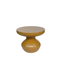 Stolik kawowy boczny BRIX LOU 40 cm musztardowy*LF-Design Discount