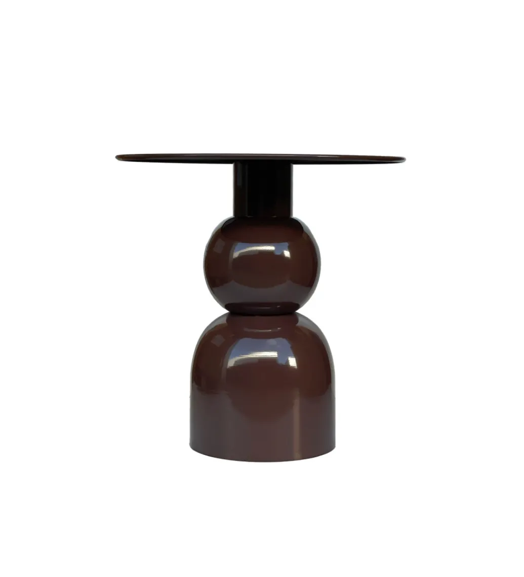 Stolik kawowy boczny BRIX WES 52 cm brązowy*LF-Design Best