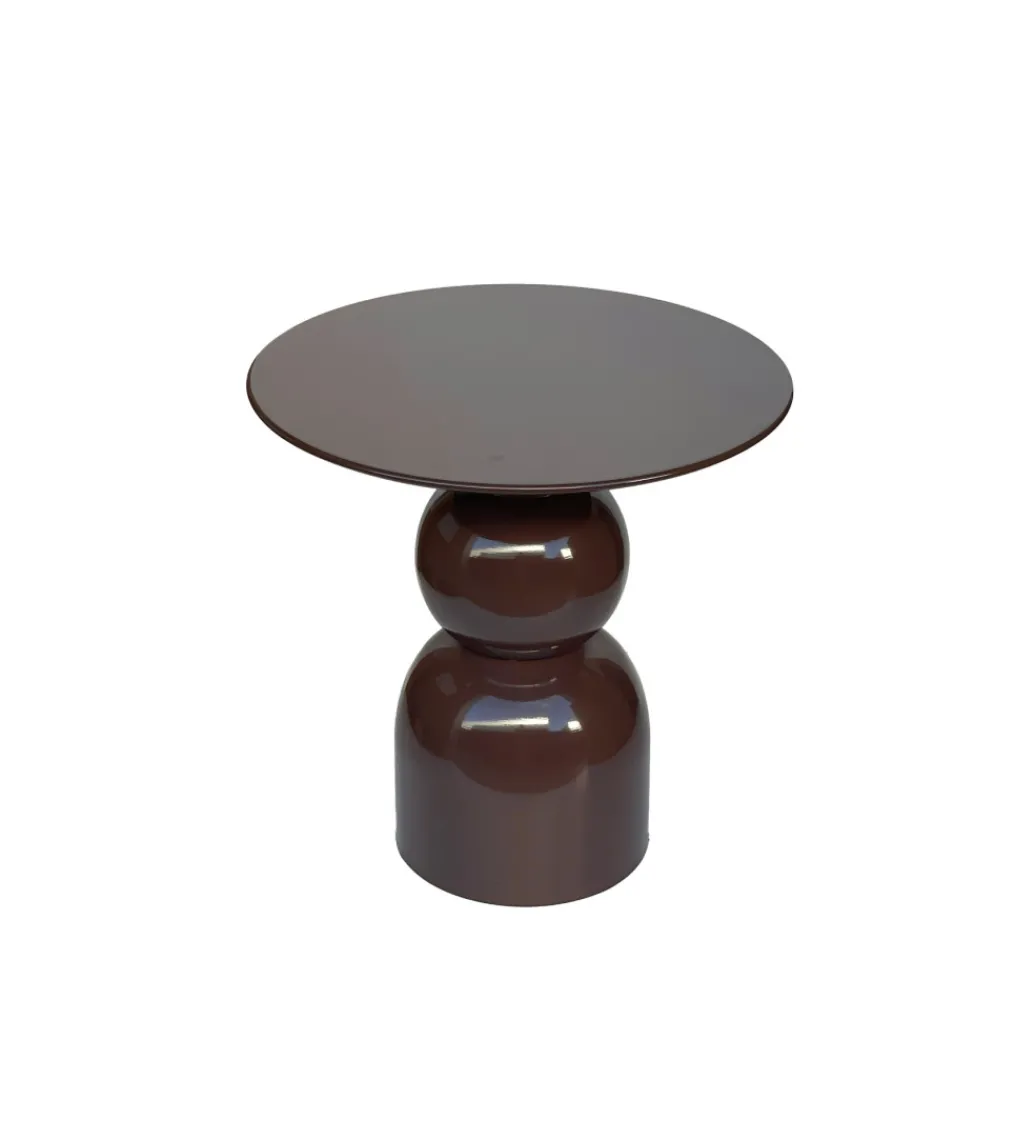 Stolik kawowy boczny BRIX WES 52 cm brązowy*LF-Design Best