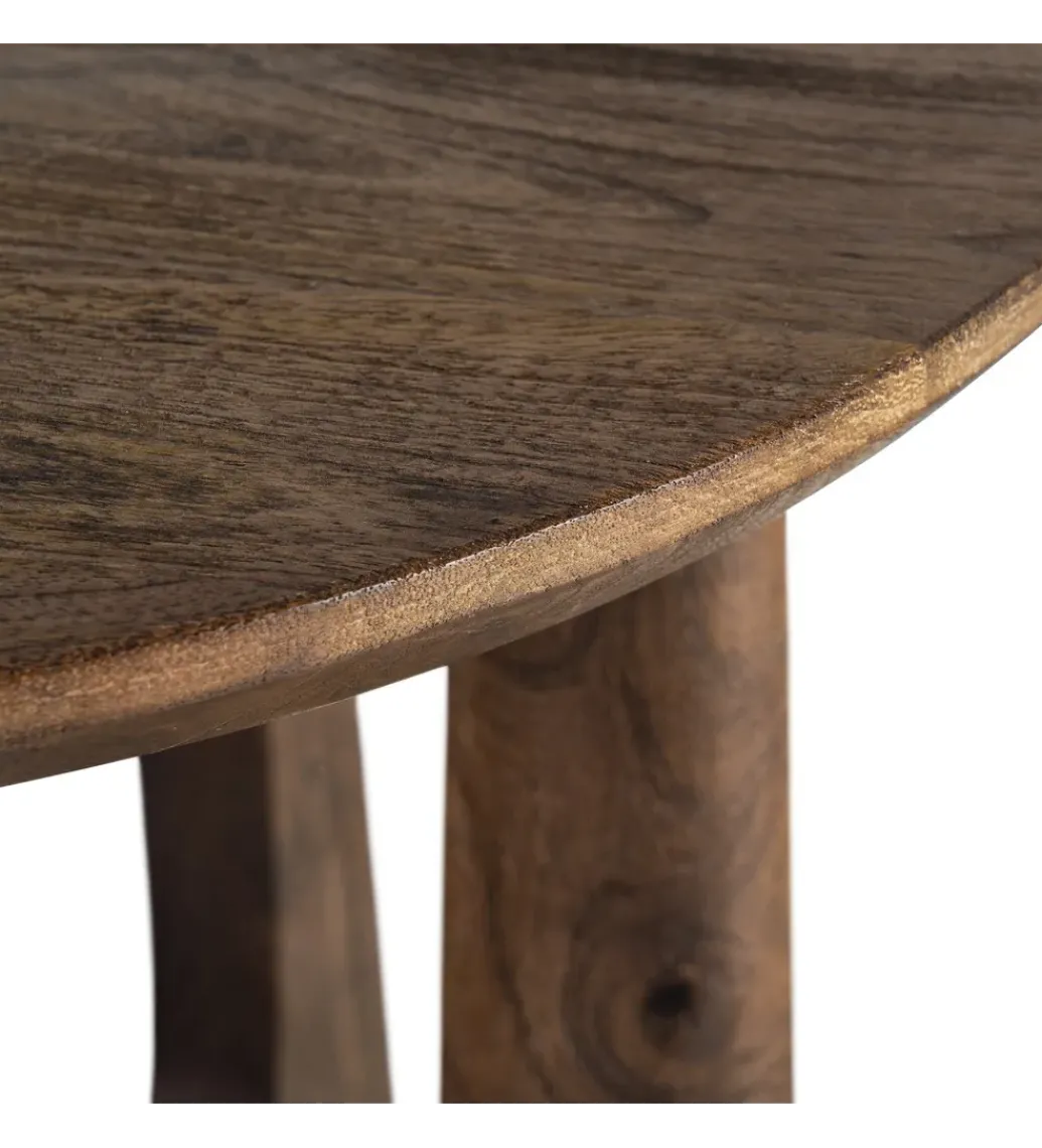 Stolik kawowy boczny CAMETRAN 50 cm drewno mango*Zona-Design Sale