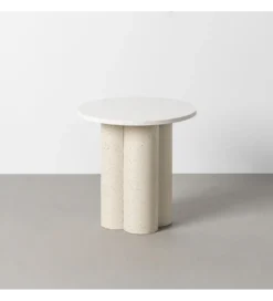 Stolik kawowy boczny CAVRANI 50 cm efekt terrazzo*Zona-Design Online