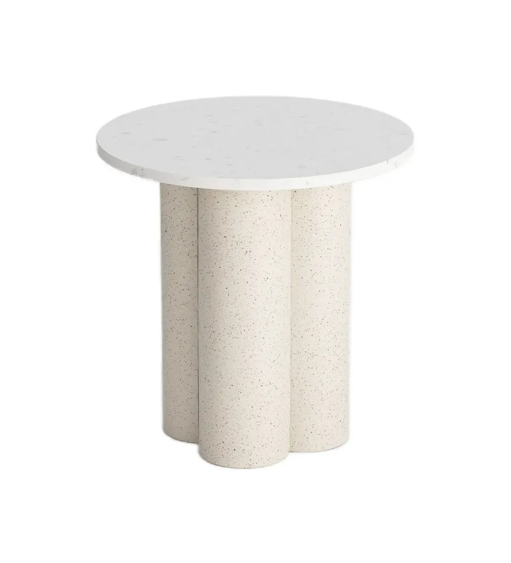 Stolik kawowy boczny CAVRANI 50 cm efekt terrazzo*Zona-Design Online