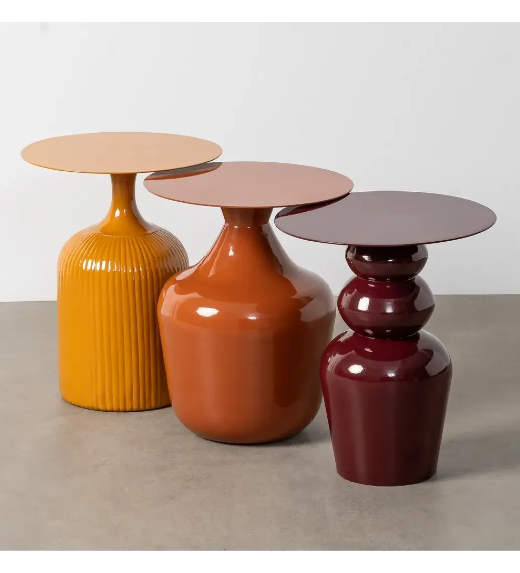 Stolik kawowy boczny CERANKI 47 cm terakkota*Zona-Design Sale