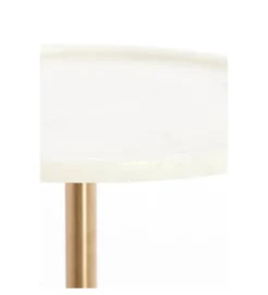 Stolik kawowy boczny CIVITA 53 cm biały złoty*L&L Outlet