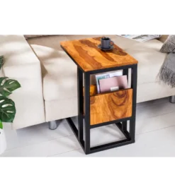 Stolik kawowy boczny CONCIERGE 60 cm drewno sheesham*Invicta Interior Clearance