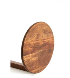 Stolik kawowy boczny DELMINO 77 cm drewno akacja*L&L Discount