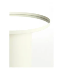 Stolik kawowy boczny FATIMA 56 cm mat kremowy złoty*L&L Clearance
