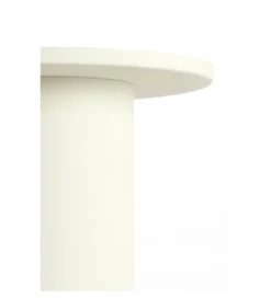 Stolik kawowy boczny FATIMA 56 cm mat kremowy złoty*L&L Clearance