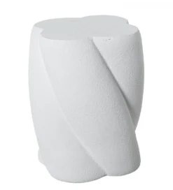 Stolik kawowy boczny FIBEREN 40 cm biały*Exclusivas Online