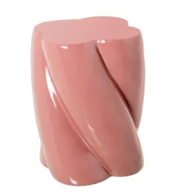 Stolik kawowy boczny FIBEREN 40 cm różowy*Exclusivas Online