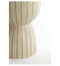 Stolik kawowy boczny FINCA 28 cm kremowy piaskowy brązowy*L&L New