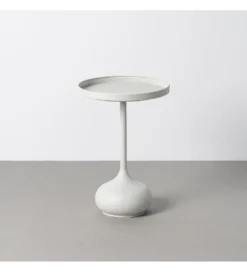 Stolik kawowy boczny GARAS 57 cm biały*Zona-Design Outlet