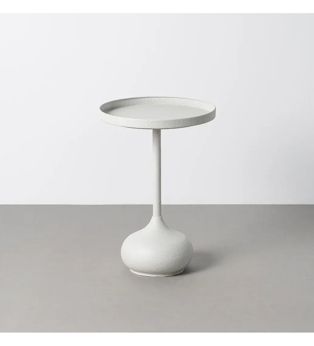 Stolik kawowy boczny GARAS 57 cm biały*Zona-Design Outlet