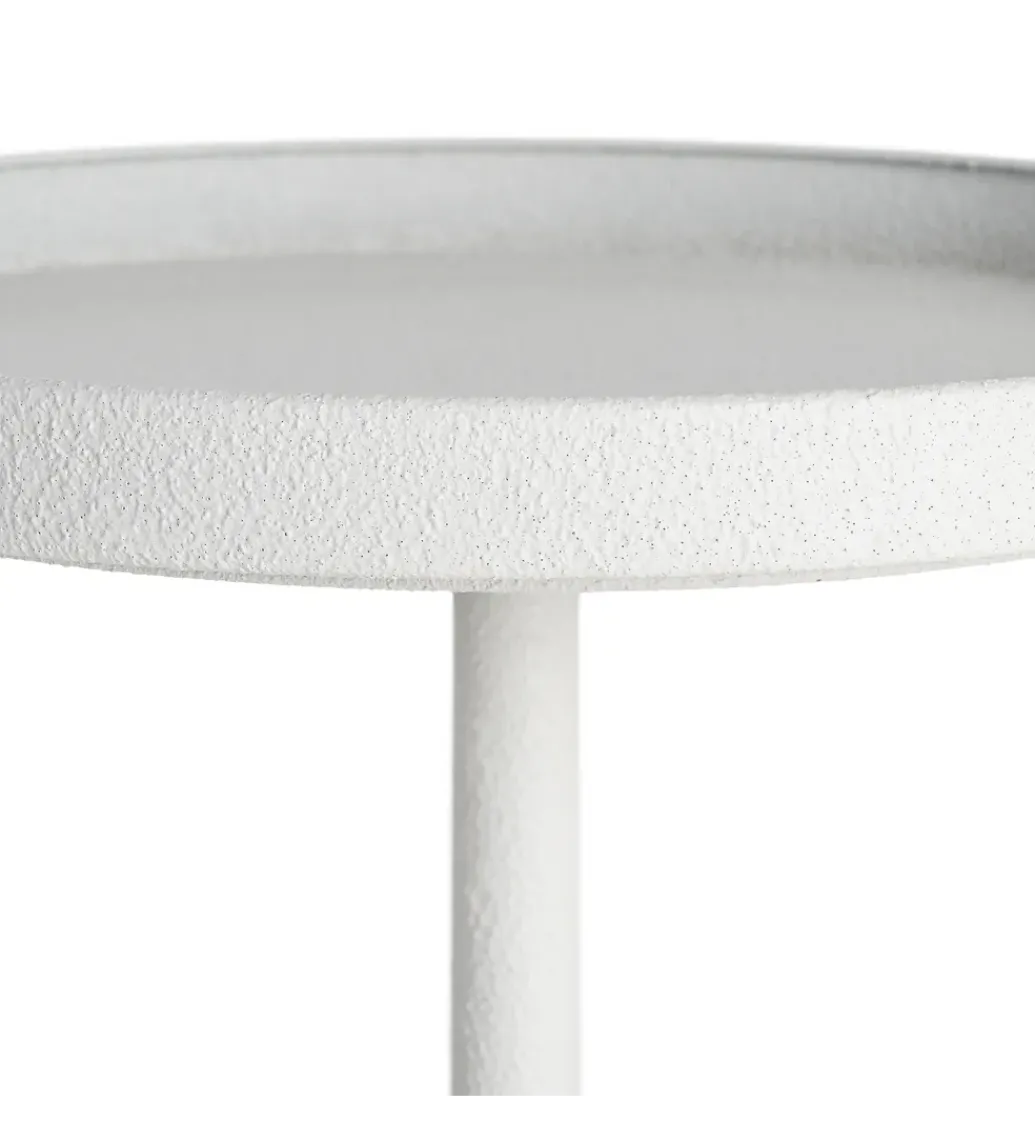 Stolik kawowy boczny GARAS 57 cm biały*Zona-Design Outlet