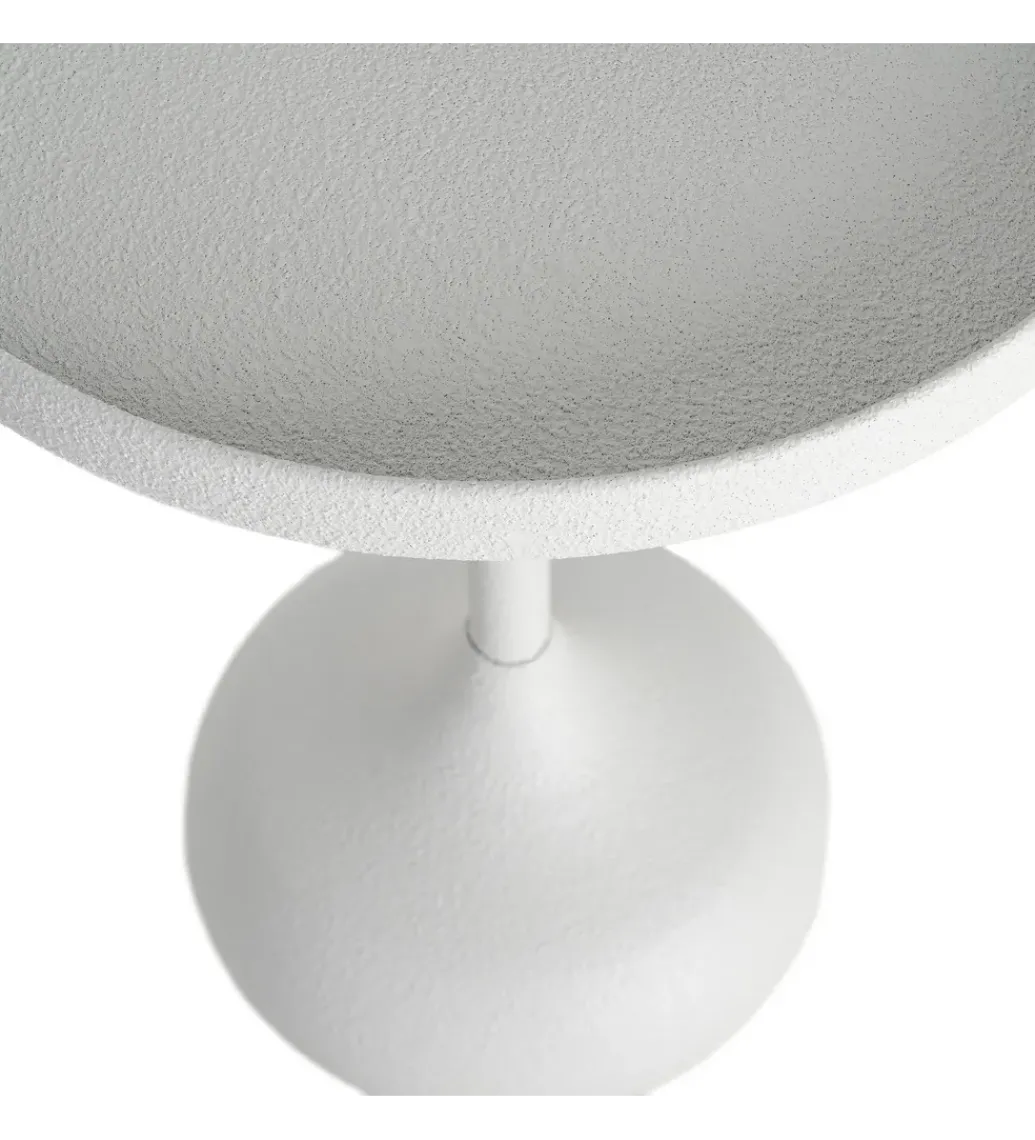 Stolik kawowy boczny GARAS 57 cm biały*Zona-Design Outlet