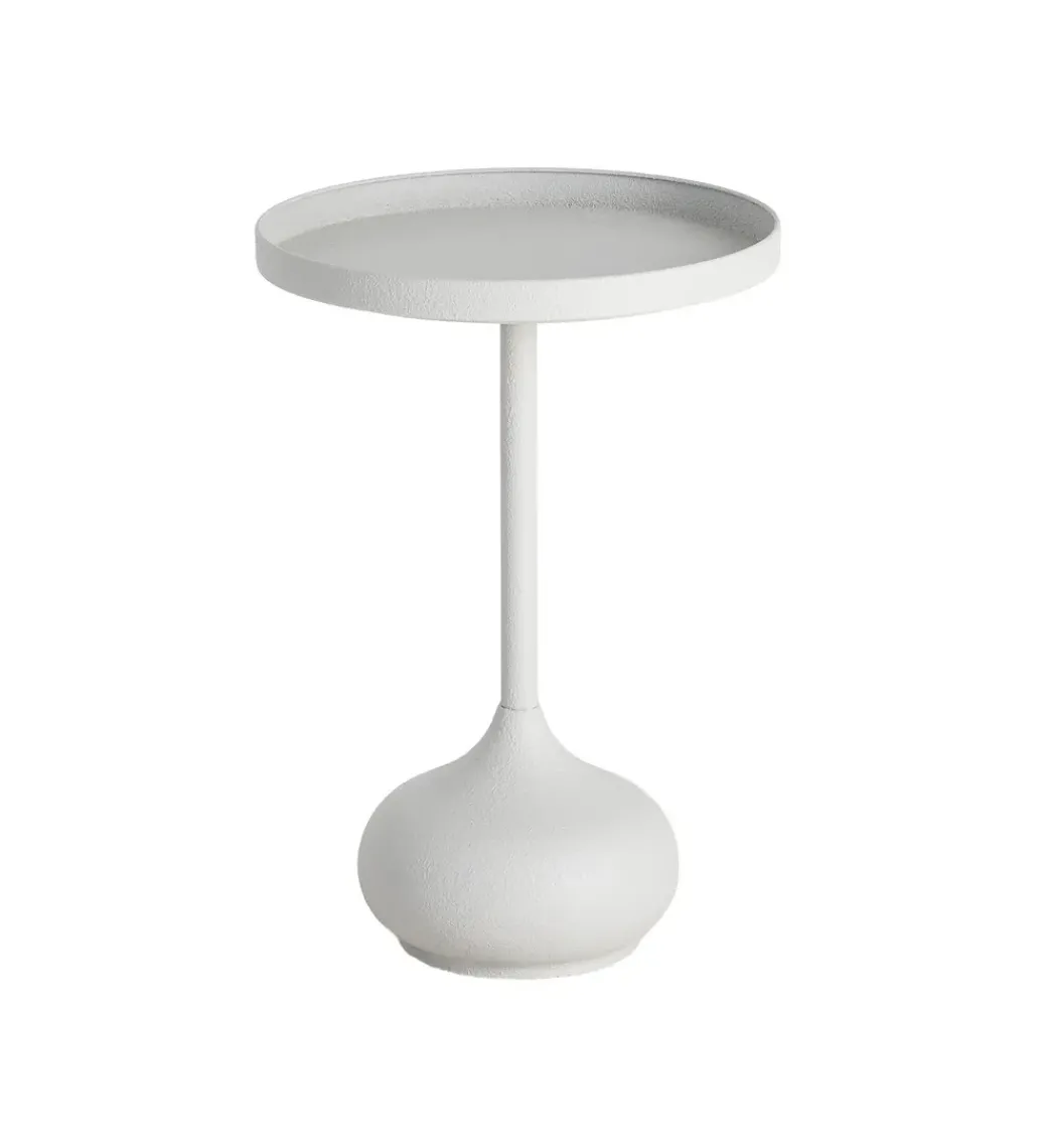 Stolik kawowy boczny GARAS 57 cm biały*Zona-Design Outlet