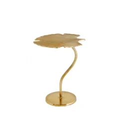 Stolik kawowy boczny GINKGO LEAF 53 cm złoty*Invicta Interior Sale