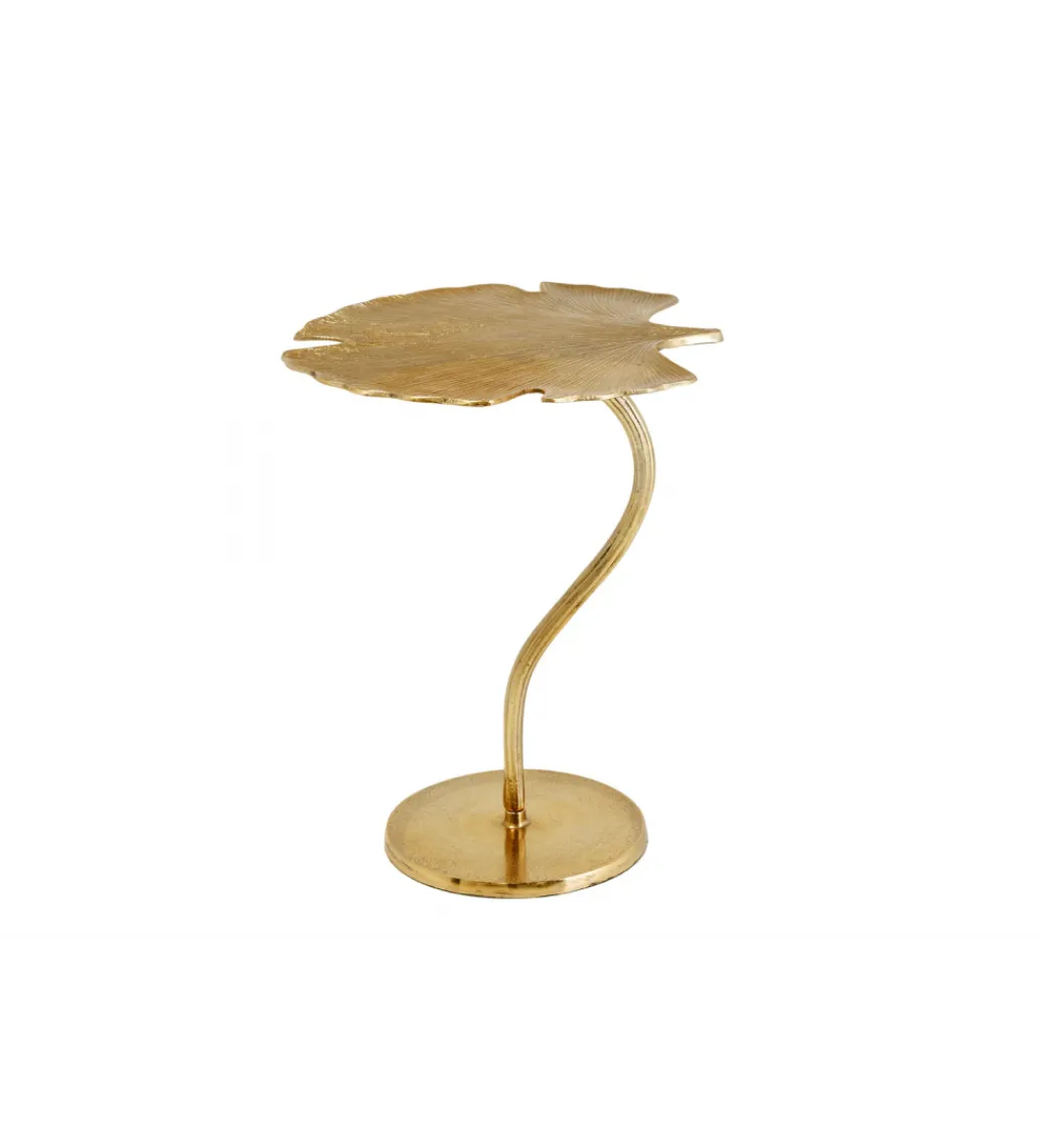 Stolik kawowy boczny GINKGO LEAF 53 cm złoty*Invicta Interior Sale