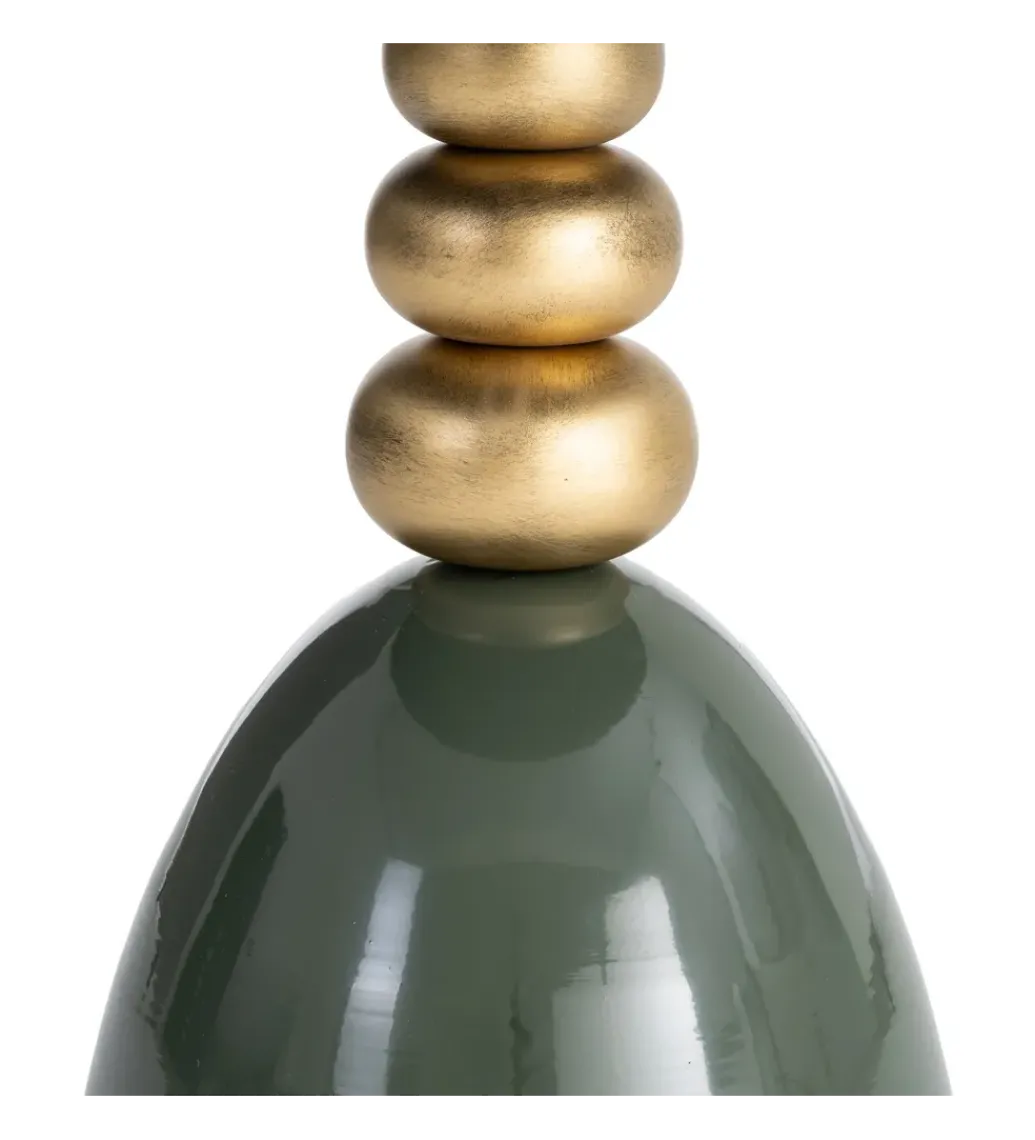 Stolik kawowy boczny JORGEWA 47 cm zielony złoty*Zona-Design Outlet