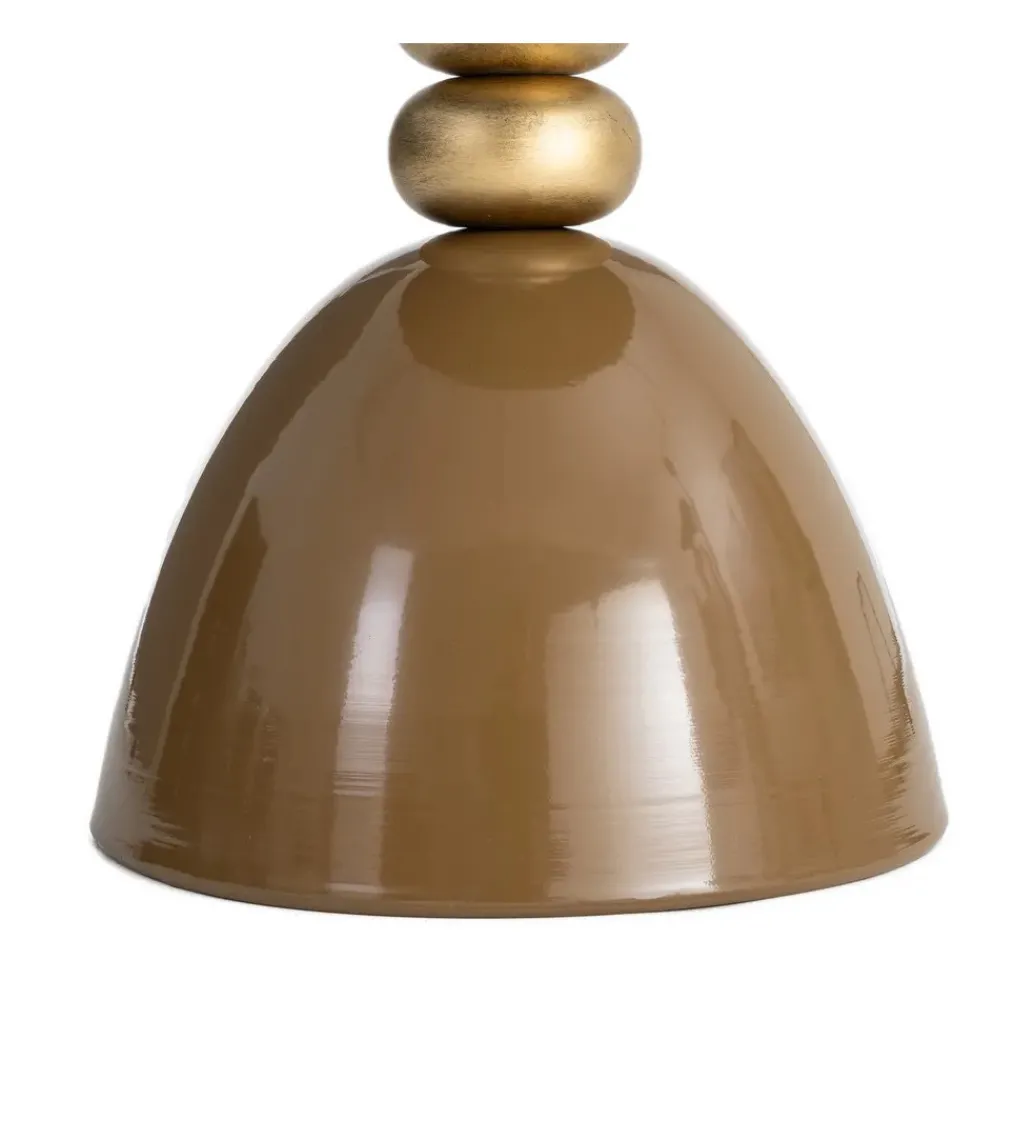 Stolik kawowy boczny JORGEWA 54 cm brązowy złoty*Zona-Design Outlet