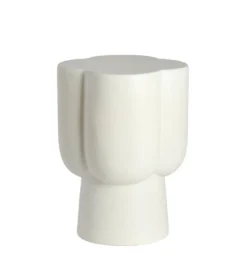 Stolik kawowy boczny JUNTO 45 cm ceramika kremowa*L&L New