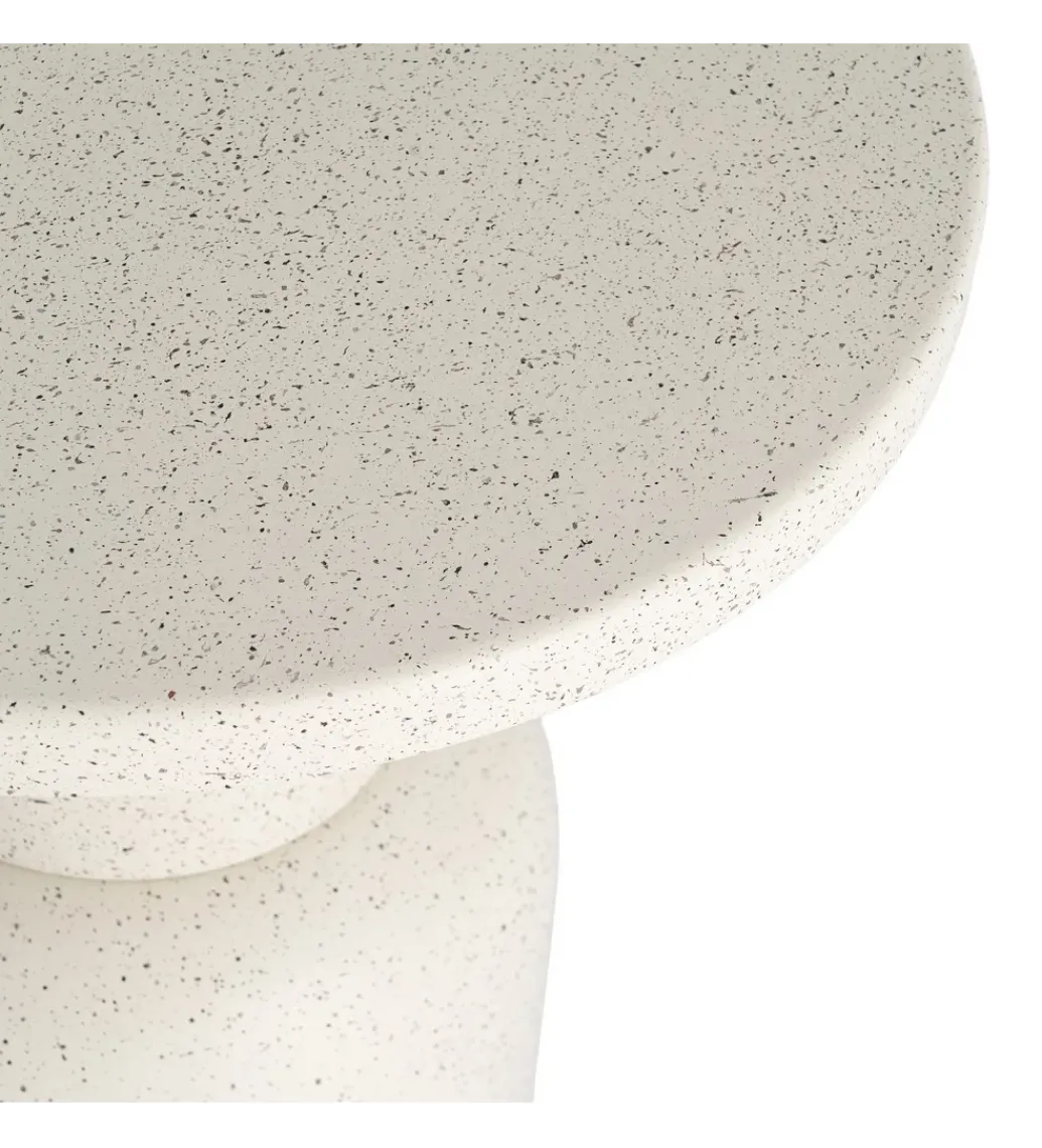Stolik kawowy boczny KIRENKO 51 cm efekt terrazzo*Zona-Design Best