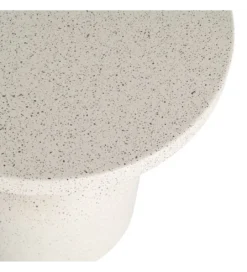 Stolik kawowy boczny KIRENKO 40 cm efekt terrazzo*Zona-Design