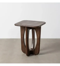 Stolik kawowy boczny KIRITON 45 cm drewno mango*Zona-Design