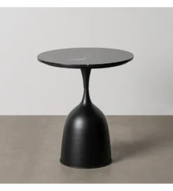 Stolik kawowy boczny KOREMA 57 cm czarny*Zona-Design Outlet
