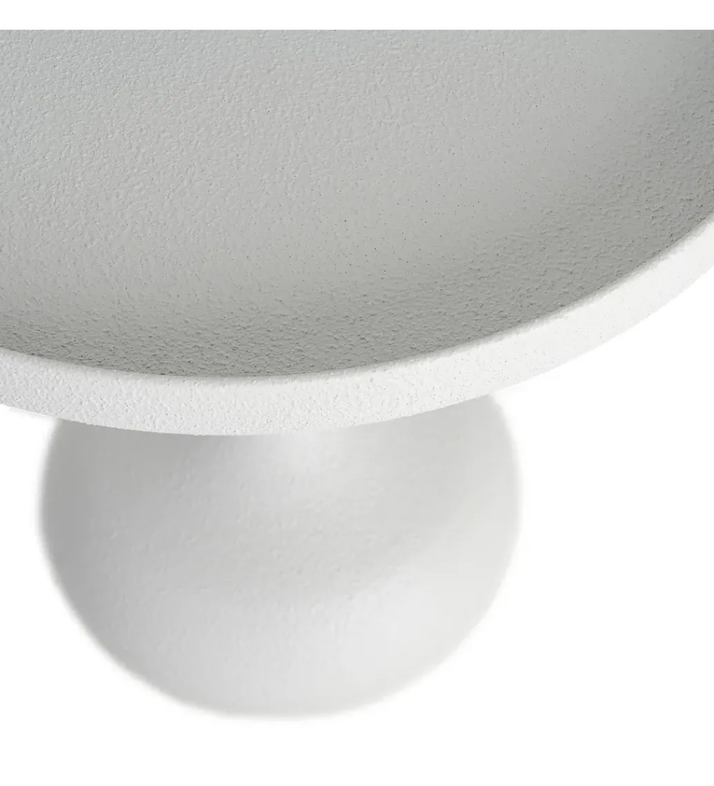Stolik kawowy boczny KUMASENO 48 cm biały*Zona-Design New