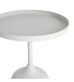Stolik kawowy boczny KUMASENO 48 cm biały*Zona-Design New