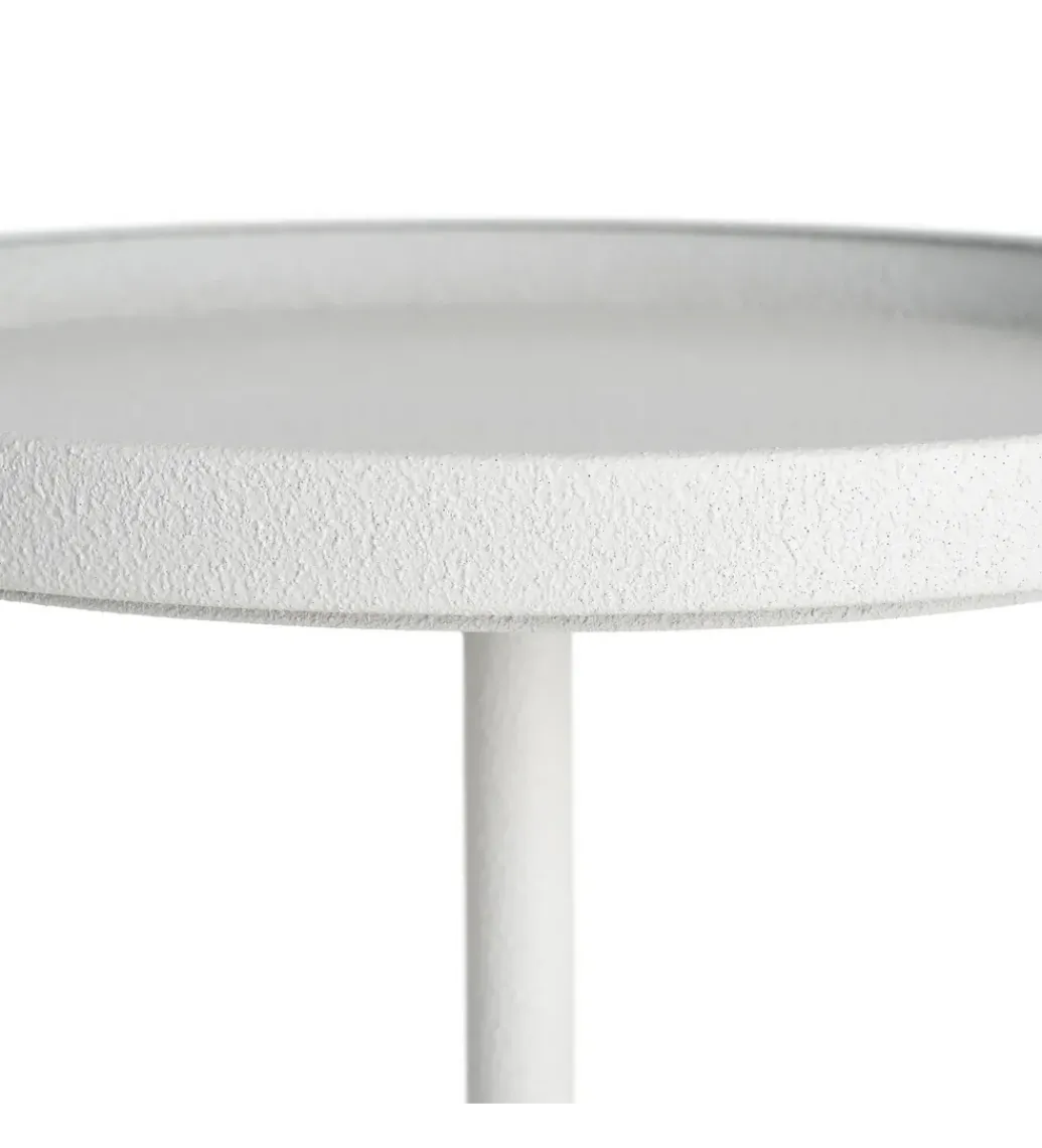 Stolik kawowy boczny KUMASENO 48 cm biały*Zona-Design New