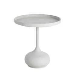 Stolik kawowy boczny KUMASENO 48 cm biały*Zona-Design New
