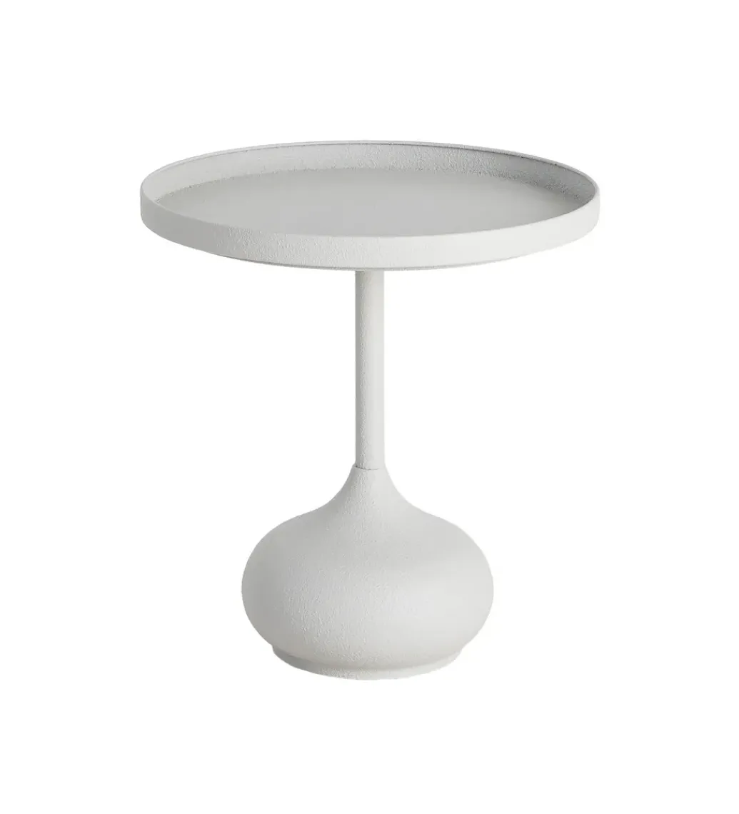 Stolik kawowy boczny KUMASENO 48 cm biały*Zona-Design New