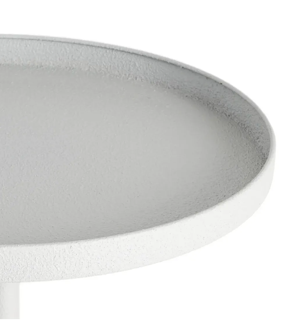 Stolik kawowy boczny KUMASENO 48 cm biały*Zona-Design New