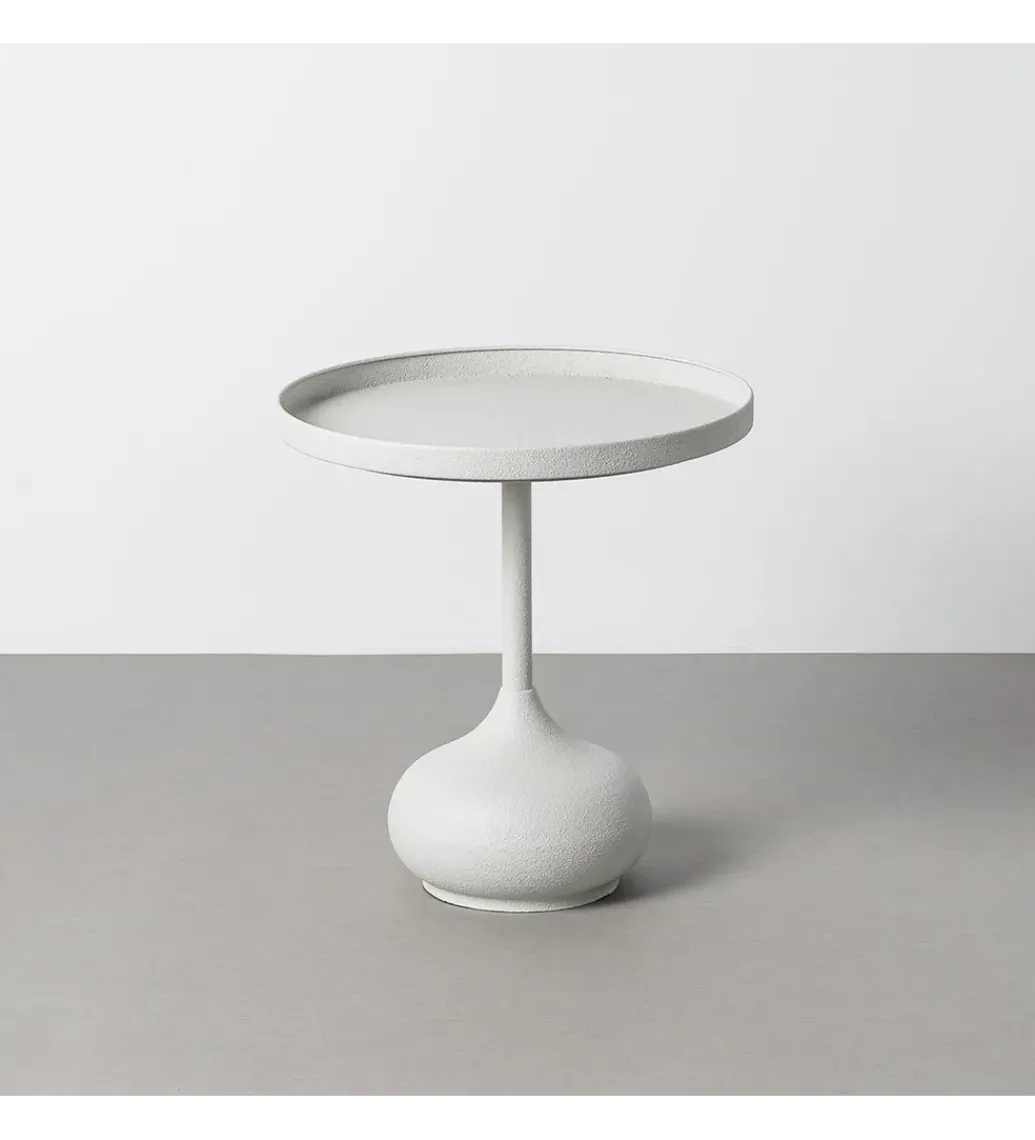 Stolik kawowy boczny KUMASENO 48 cm biały*Zona-Design New