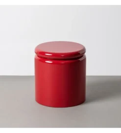 Stolik kawowy boczny LACADO ROJO 40 cm czerwony*Zona-Design Outlet