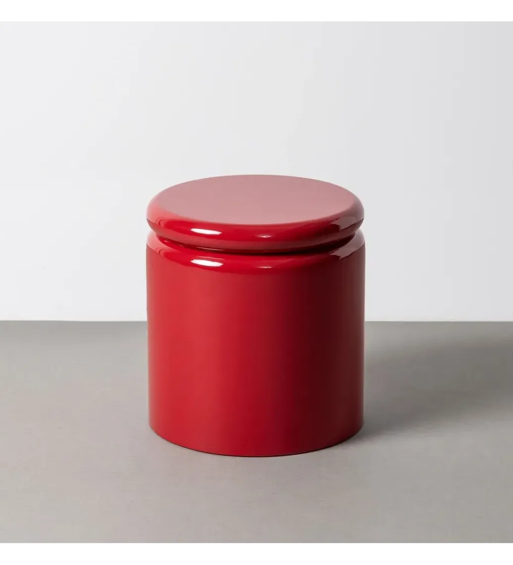 Stolik kawowy boczny LACADO ROJO 40 cm czerwony*Zona-Design Outlet